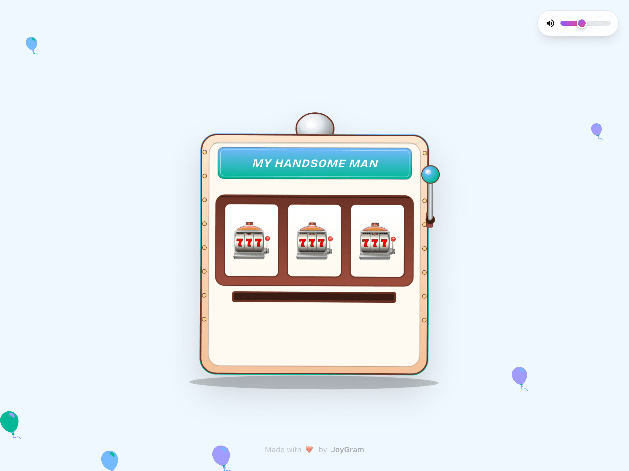 For him card example