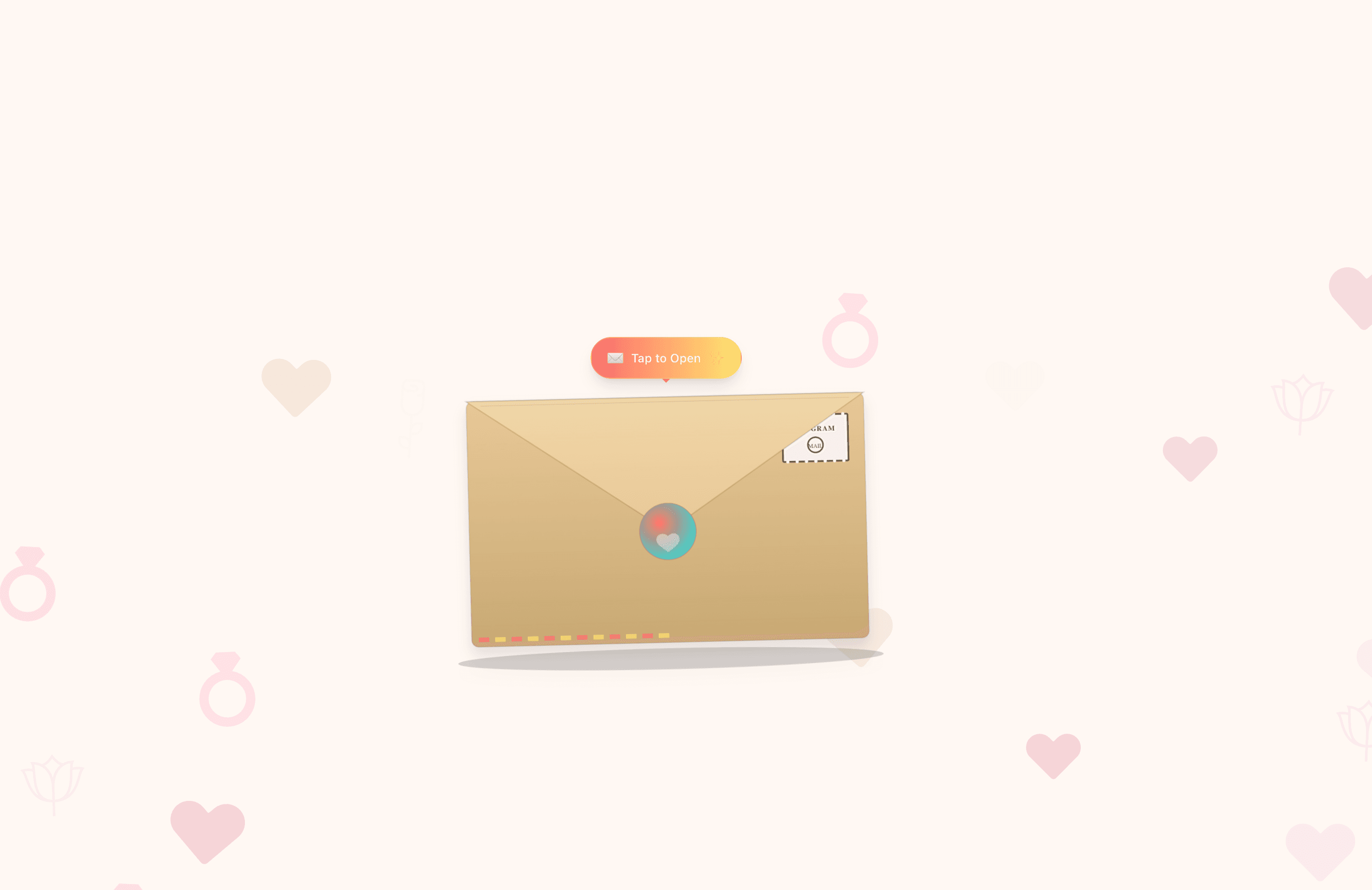 Live preview of a real card for a girlfriend made on JoyGram